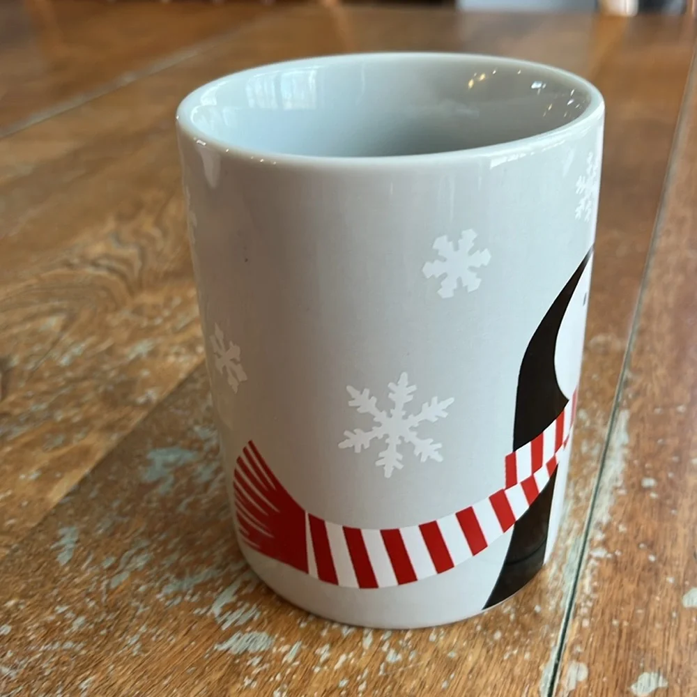 Crate & Barrel Penguin Mug Christmas Holiday Winter Joan Anderson 2020